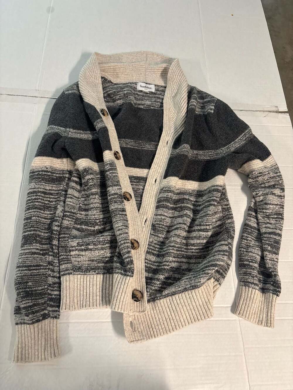 Goodfellow & Co Men's Striped Cardigan Sweater Men’s Small